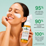 Gentle Face Wash with Built-In Cleansing Brush