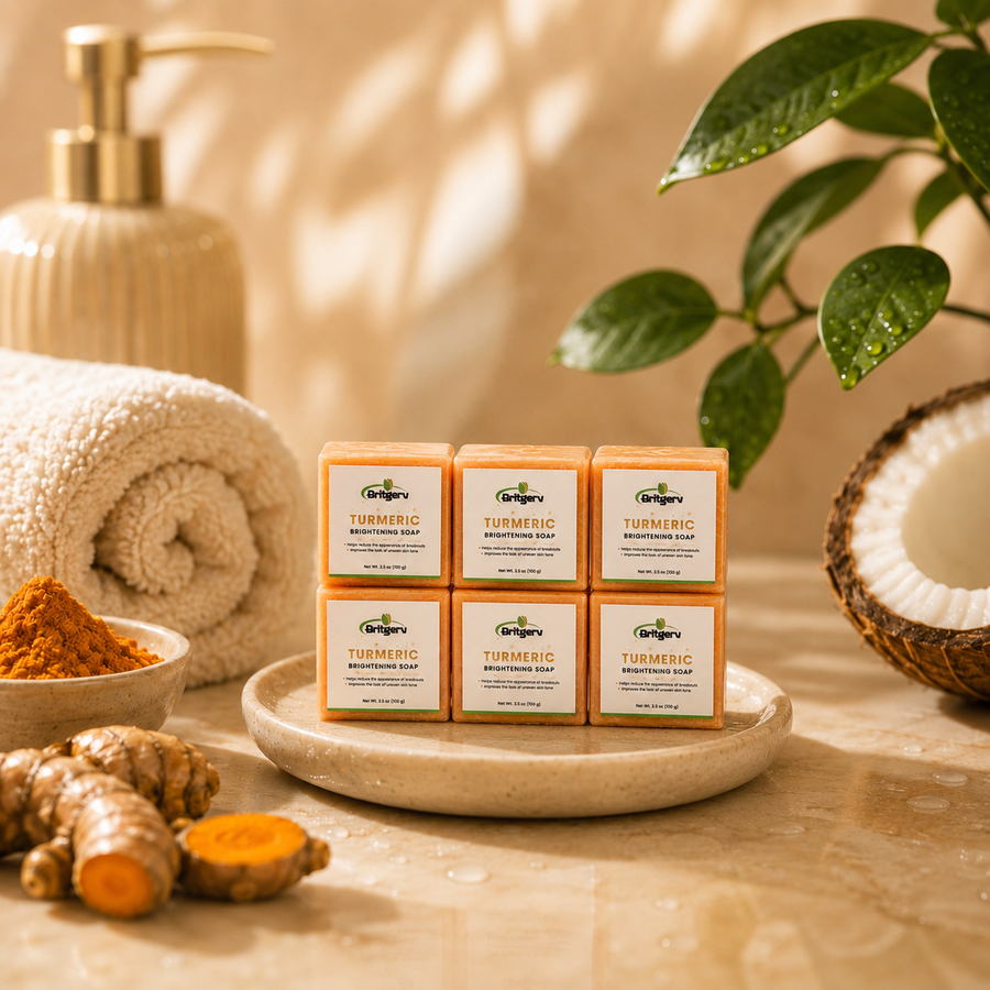 Britgerv Turmeric Brightening Skincare Bundle Soap