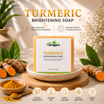Britgerv Turmeric Brightening Face & Body Soap Bar - Deep Cleaning for Smooth, Radiant Skin, 3.5 0z (100 g)
