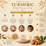 Britgerv Turmeric Brightening Face & Body Soap Bar - Deep Cleaning for Smooth, Radiant Skin, 3.5 0z (100 g)