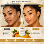 Britgerv Turmeric Brightening Facial Serum – Hydrating & Nourishing Face Serum for Radiant Skin, 2 fl oz (60 ml)