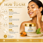Britgerv Turmeric Hydrating Face Cream – Brightening Moisturizer for Soft, Radiant, Skin, 3.38 oz (100 g)