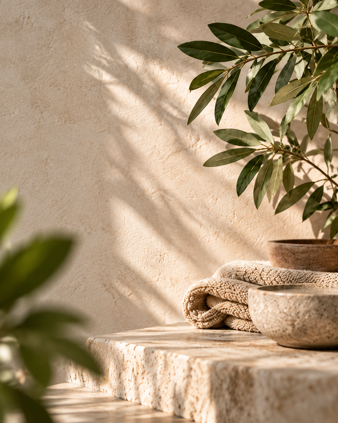 Natural spa setting
